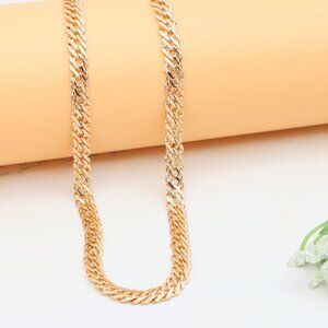 "Bold Rose Gold Necklace in Chunky Link Design, XPNL0338